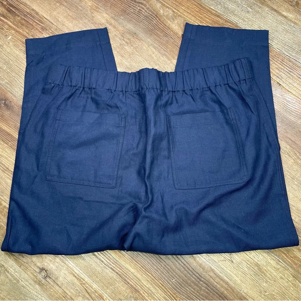 New ~Banana Republic Women's Navy Blue Linen Pants Size XL